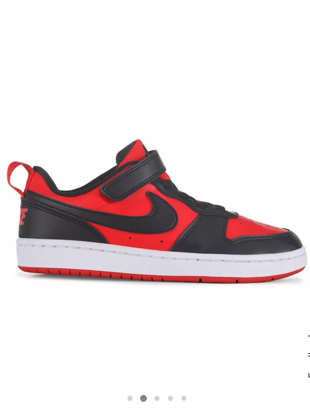 Nike Kids Red and Black Low-Top Sneakers